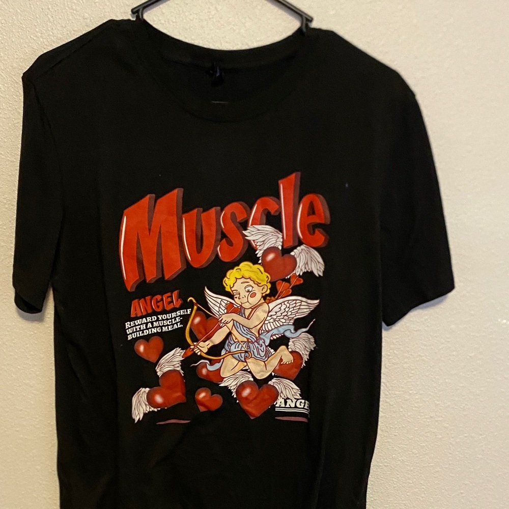 ROMWE Black T-Shirt